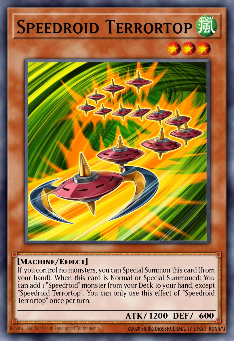 Speedroid Terrortop Yu-Gi-Oh card
