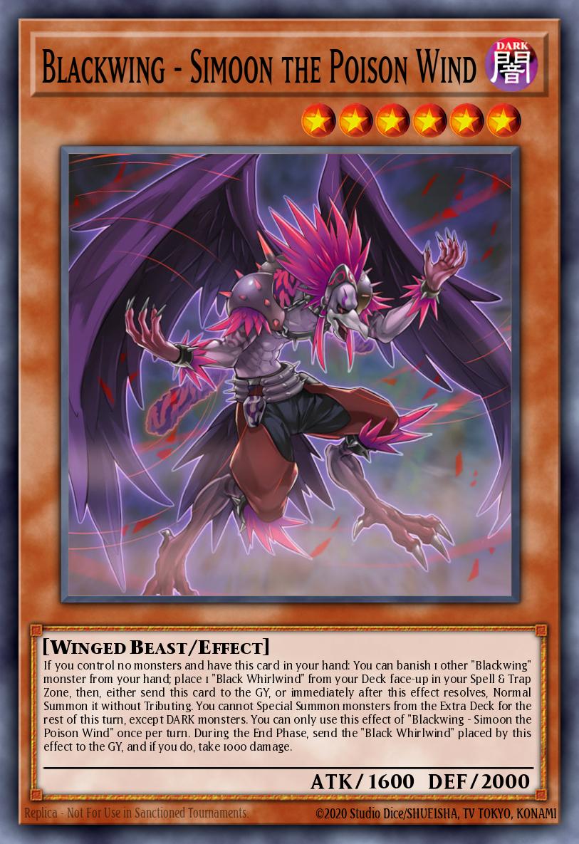 Blackwing - Simoon the Poison Wind Yu-Gi-Oh card