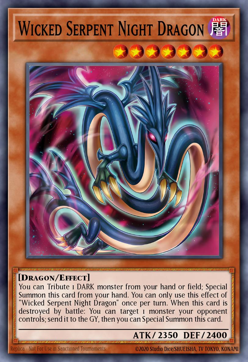 Wicked Serpent Night Dragon Yu-Gi-Oh card