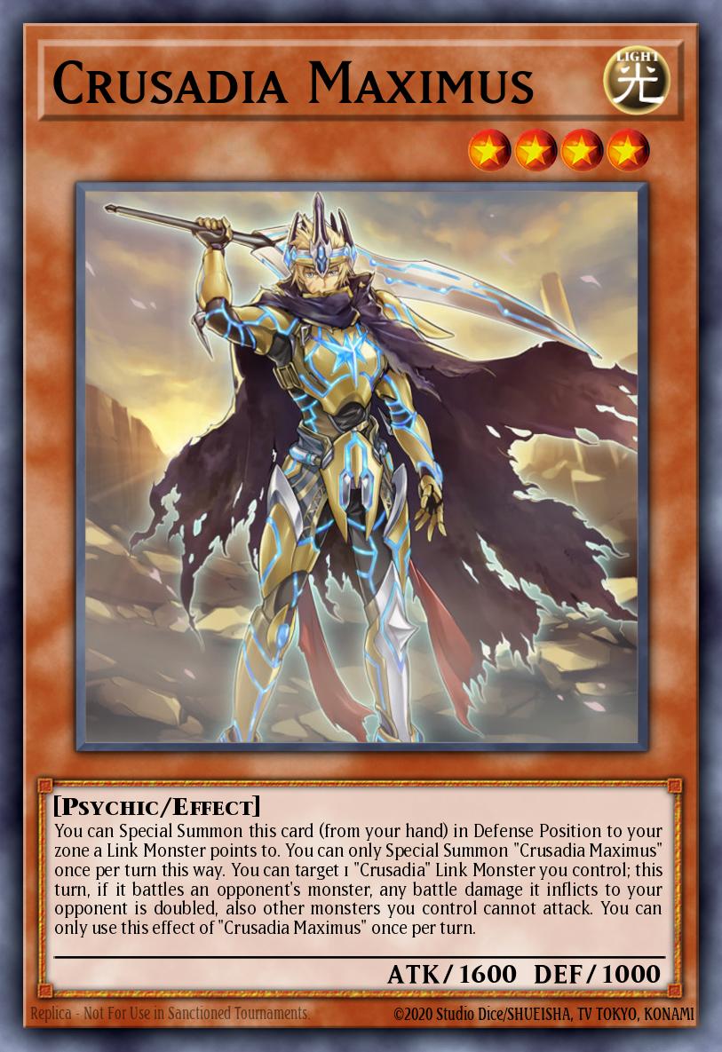 Crusadia Maximus Yu-Gi-Oh card