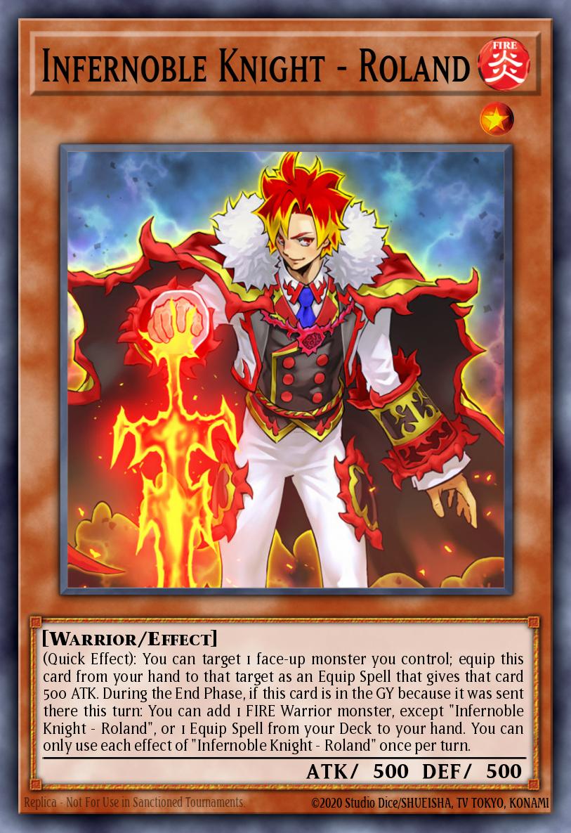 Infernoble Knight - Roland Yu-Gi-Oh card