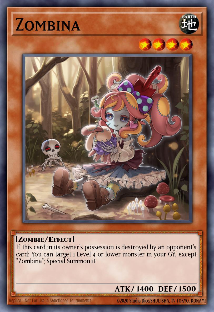 Zombina Yu-Gi-Oh card