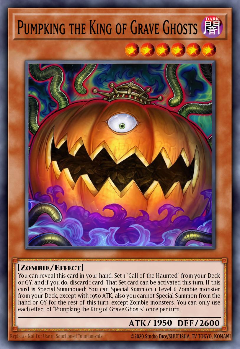 Pumpking the King of Grave Ghosts Yu-Gi-Oh card