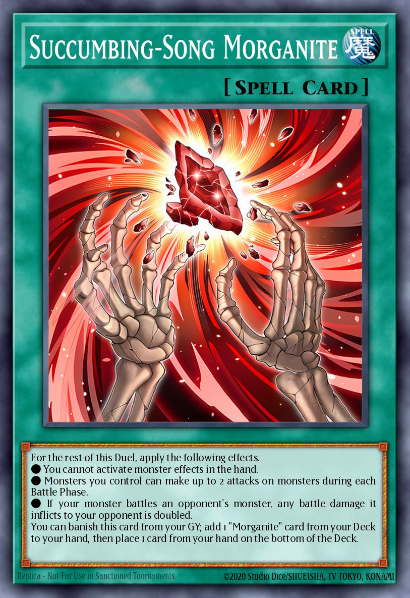 Succumbing-Song Morganite Yu-Gi-Oh card