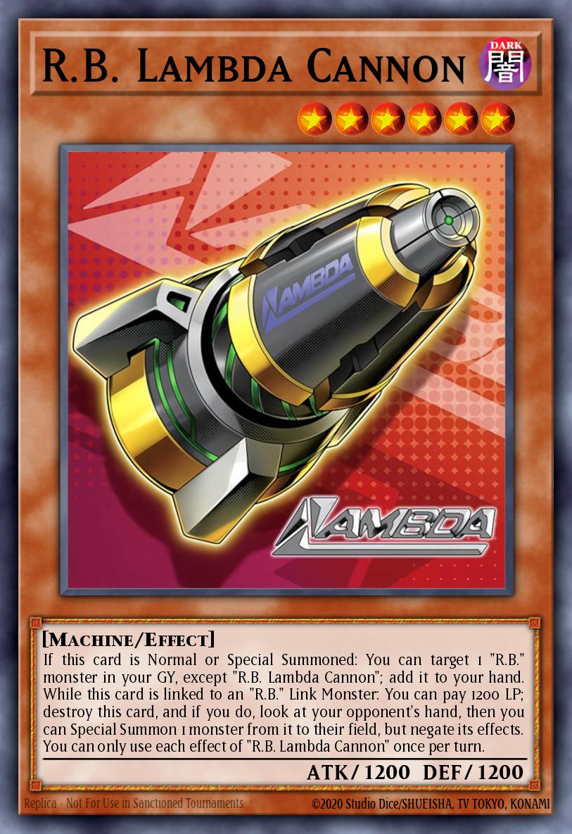 R.B. Lambda Cannon Yu-Gi-Oh card