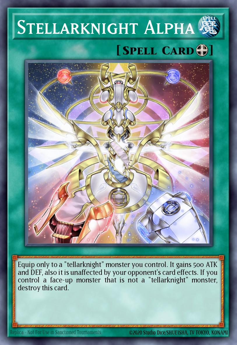 Stellarknight Alpha Yu-Gi-Oh card