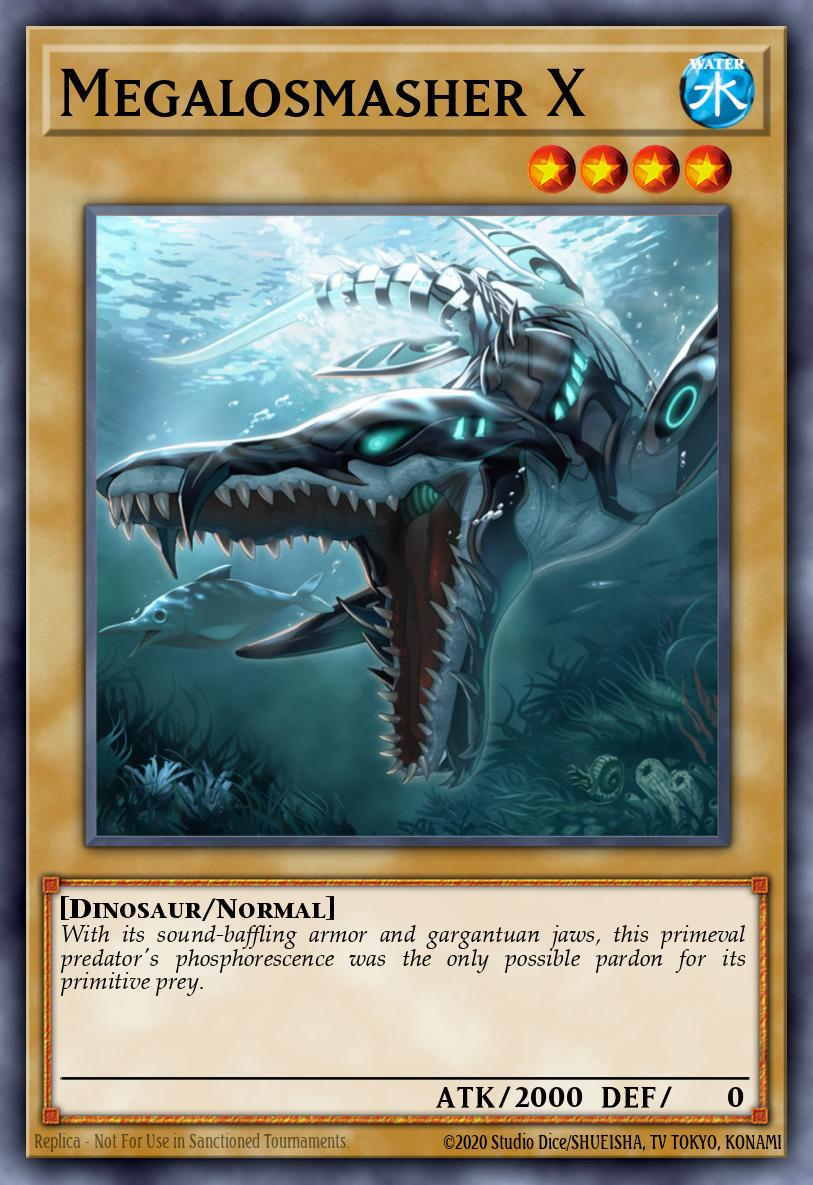 Megalosmasher X Yu-Gi-Oh card