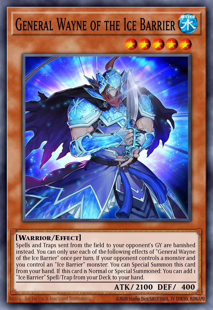 General Wayne of the Ice Barrier Yu-Gi-Oh card