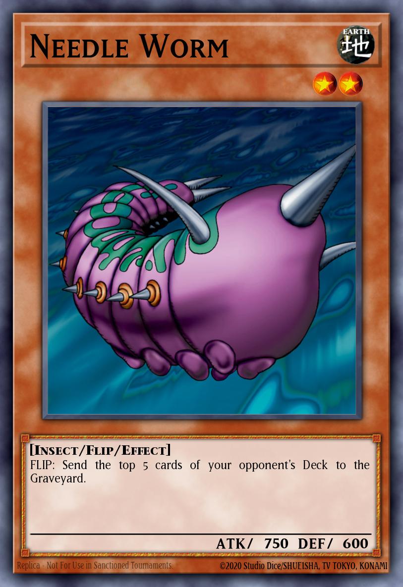 Needle Worm Yu-Gi-Oh card