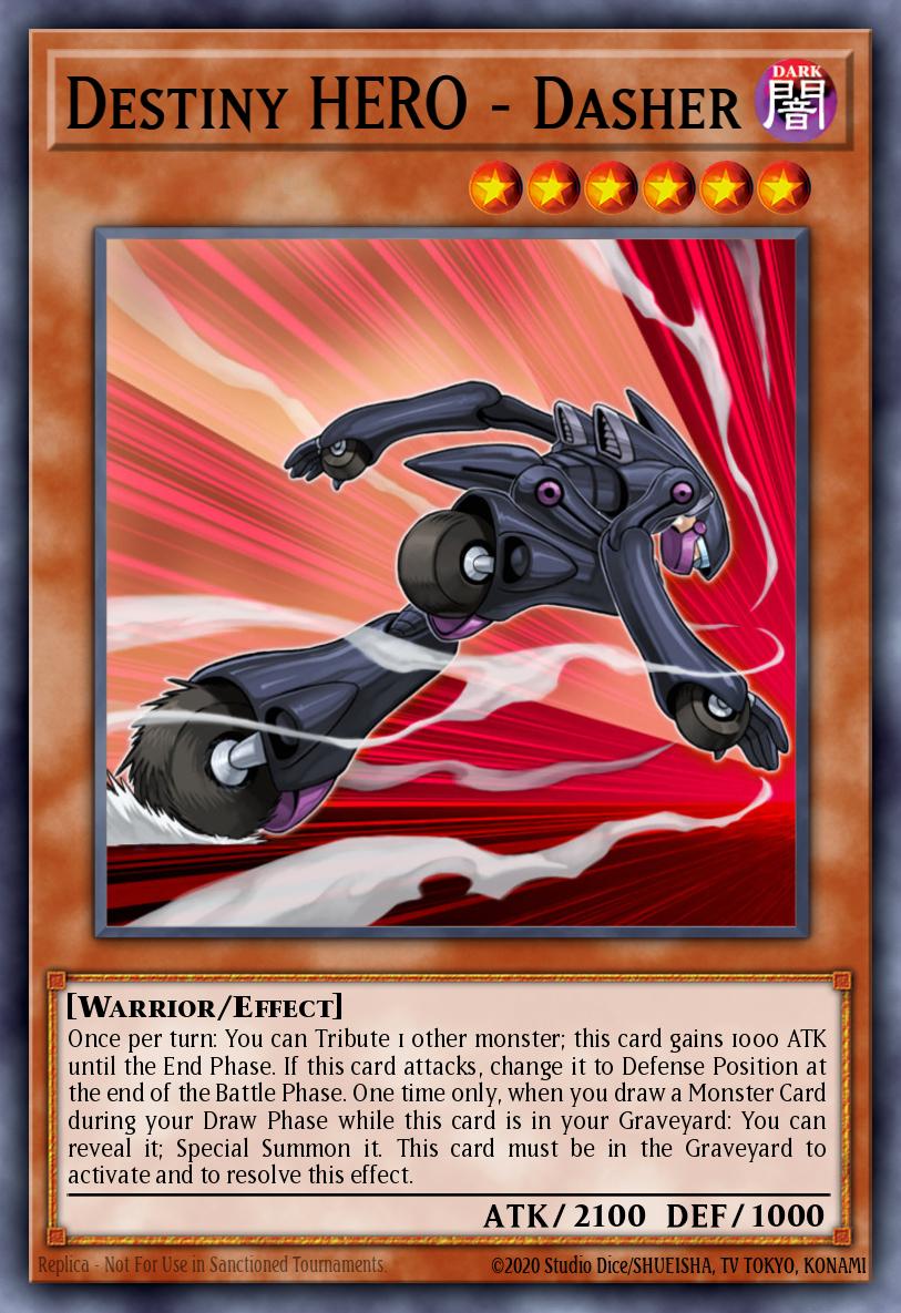 Destiny HERO - Dasher Yu-Gi-Oh card