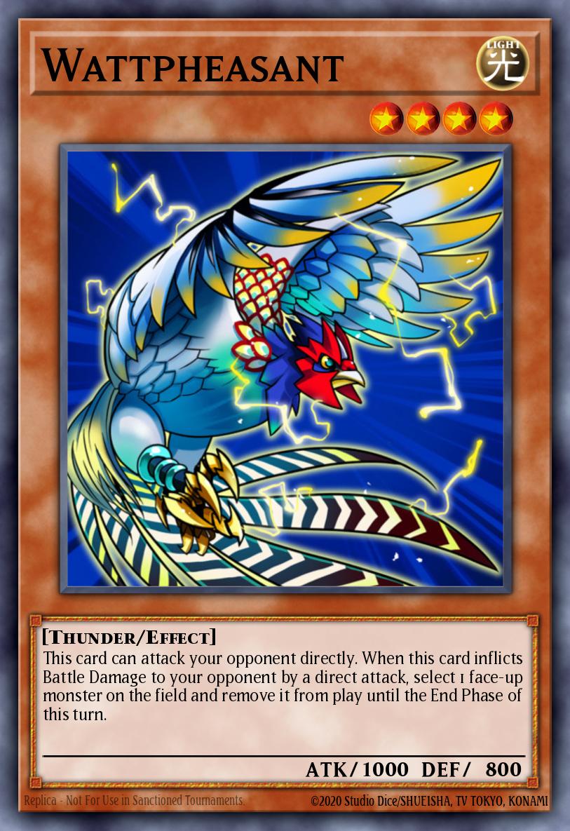 Wattpheasant Yu-Gi-Oh card