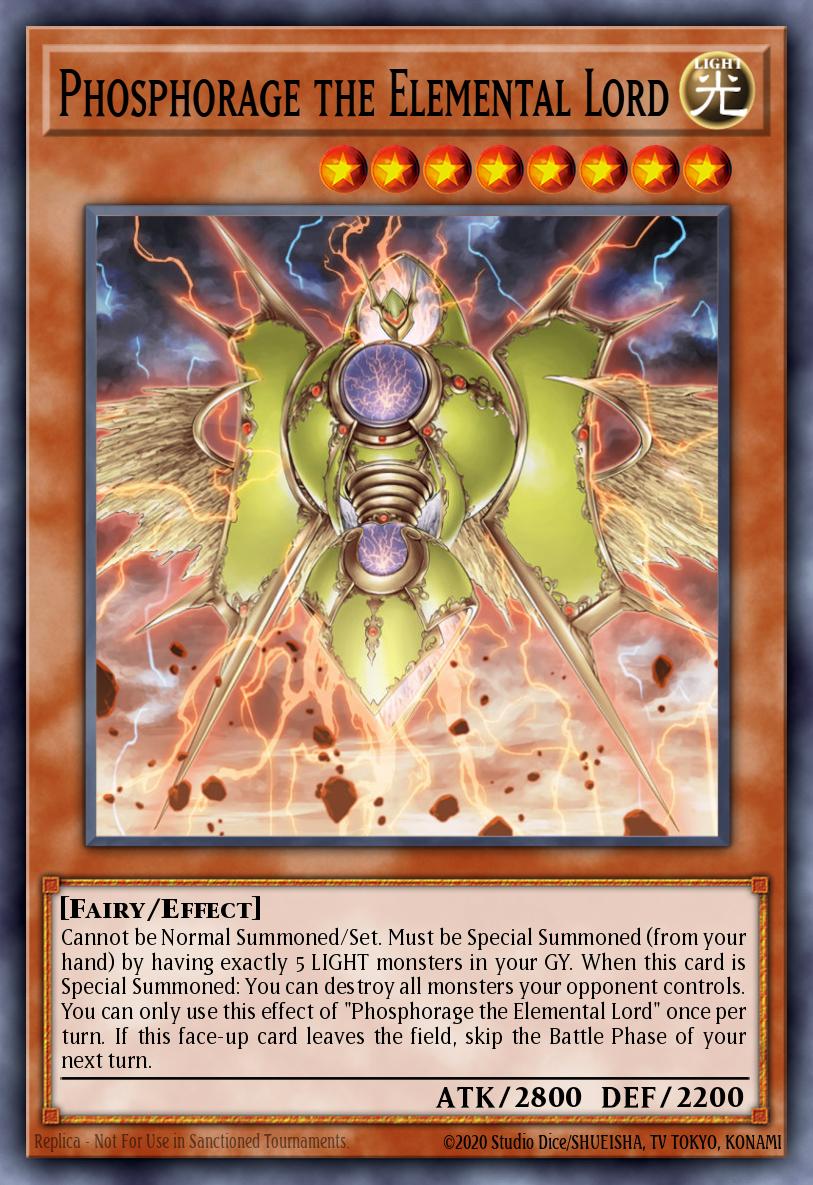 Phosphorage the Elemental Lord Yu-Gi-Oh card