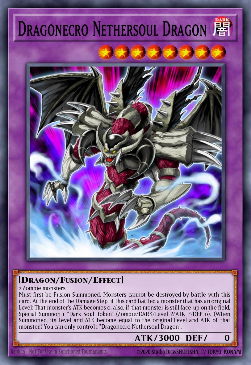 Dragonecro Nethersoul Dragon Yu-Gi-Oh card