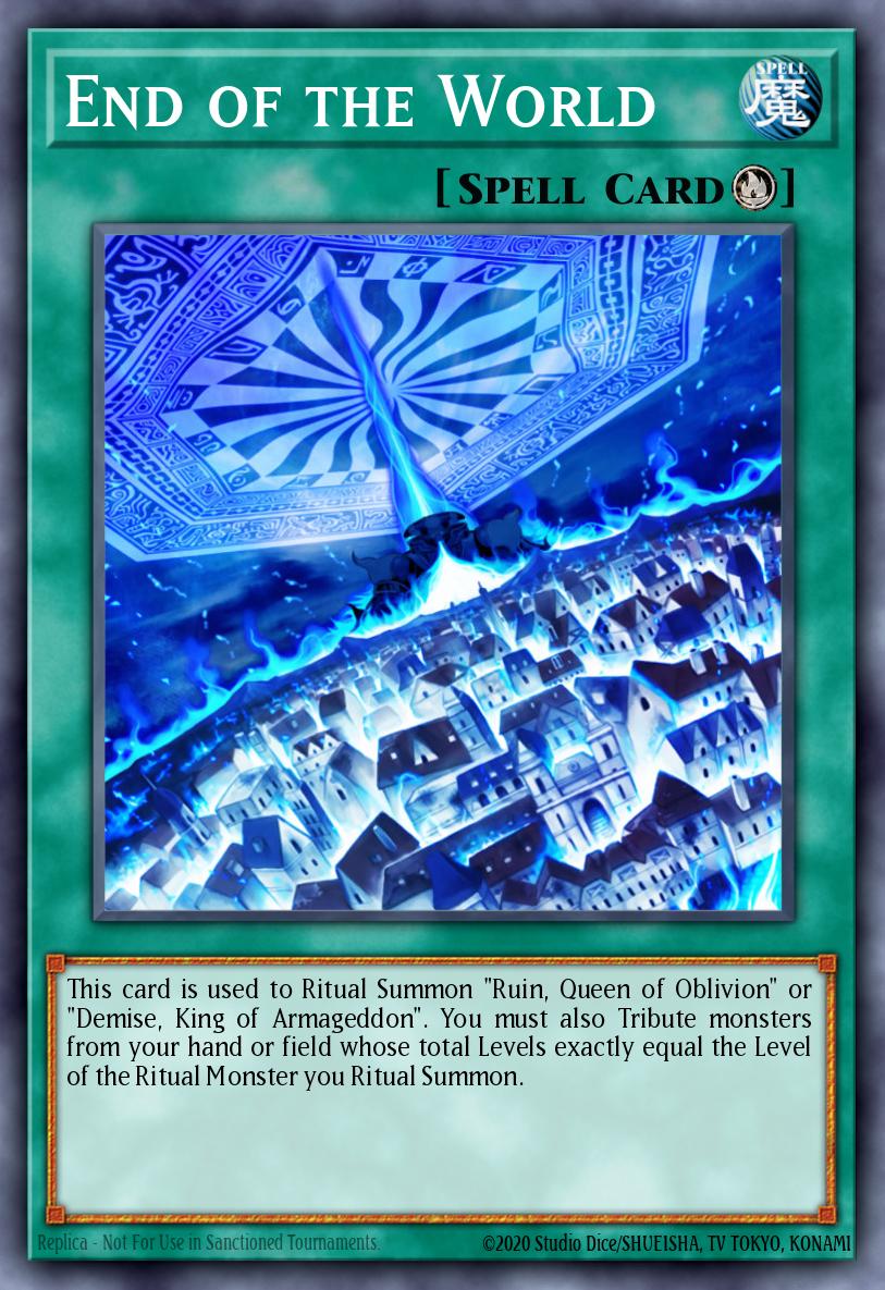 End of the World Yu-Gi-Oh card