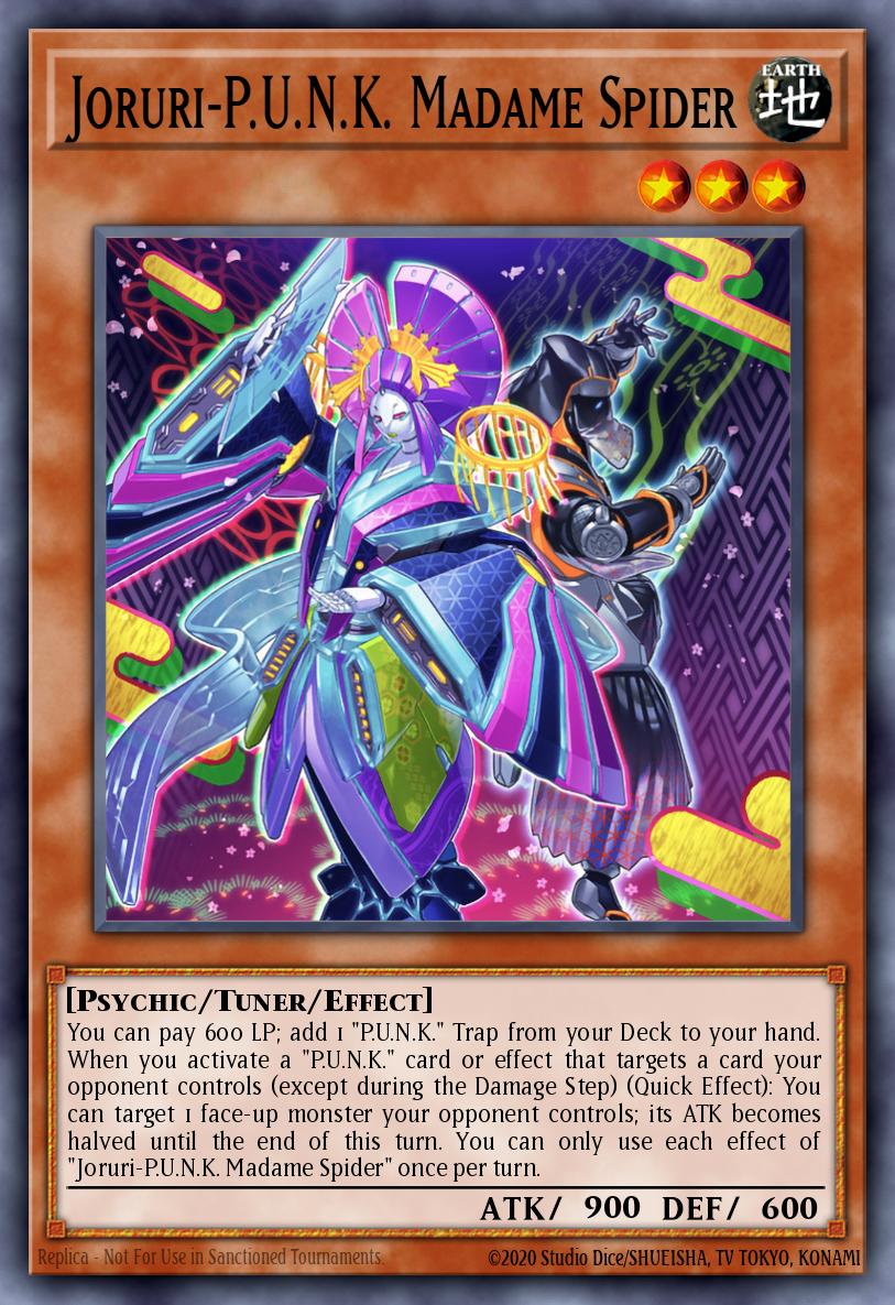 Joruri-P.U.N.K. Madame Spider Yu-Gi-Oh card