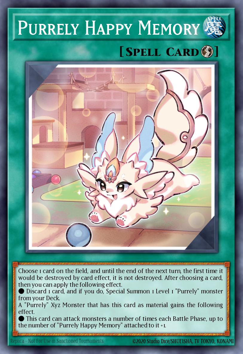 Purrely Happy Memory Yu-Gi-Oh card