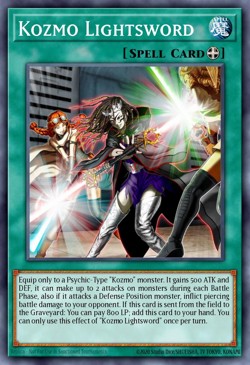 Kozmo Lightsword Yu-Gi-Oh card
