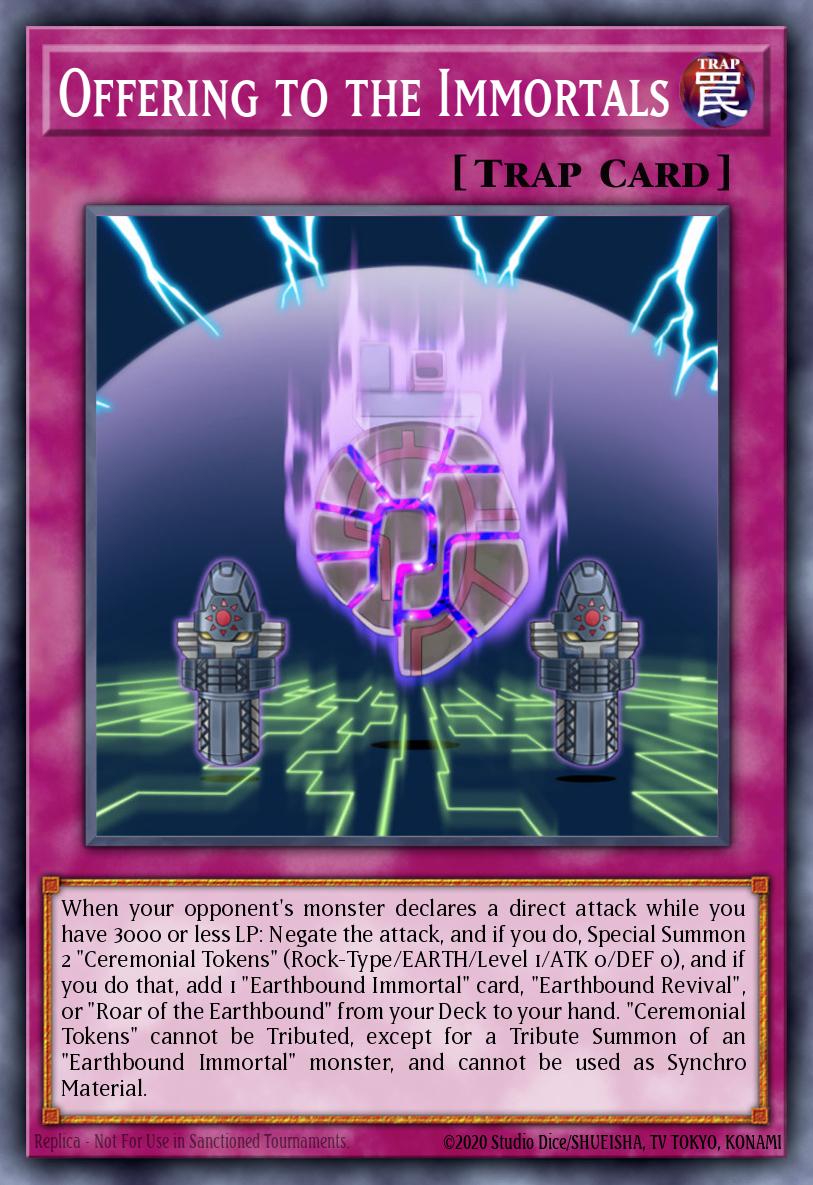 Offering to the Immortals Yu-Gi-Oh card