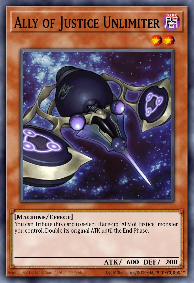 Ally of Justice Unlimiter Yu-Gi-Oh card