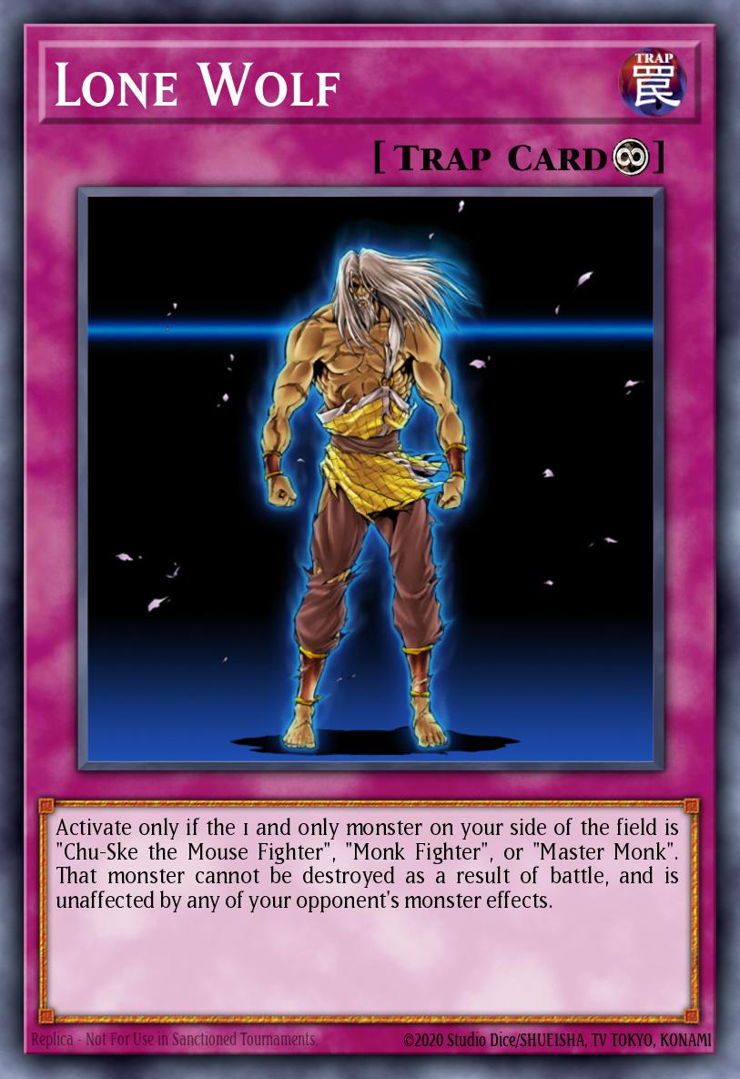 Lone Wolf Yu-Gi-Oh card