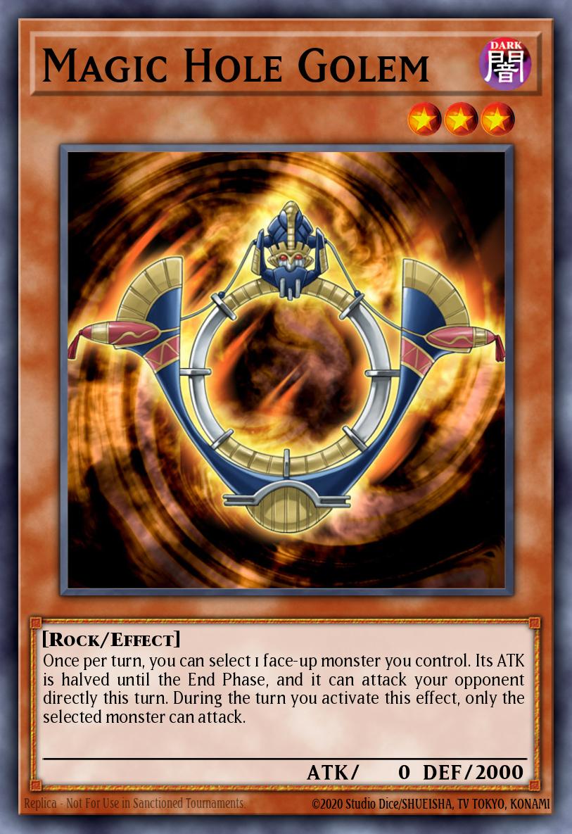 Magic Hole Golem Yu-Gi-Oh card