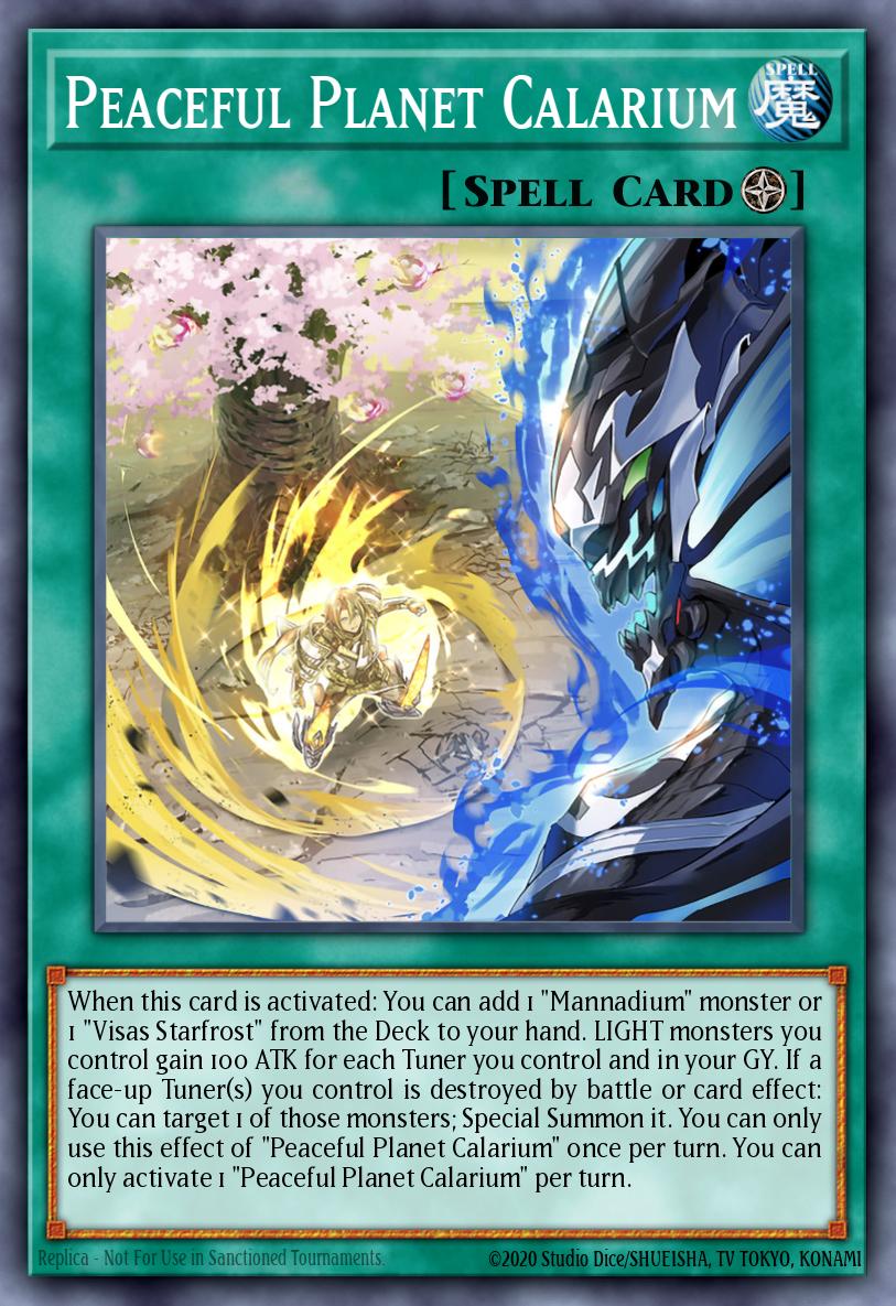 Peaceful Planet Calarium Yu-Gi-Oh card