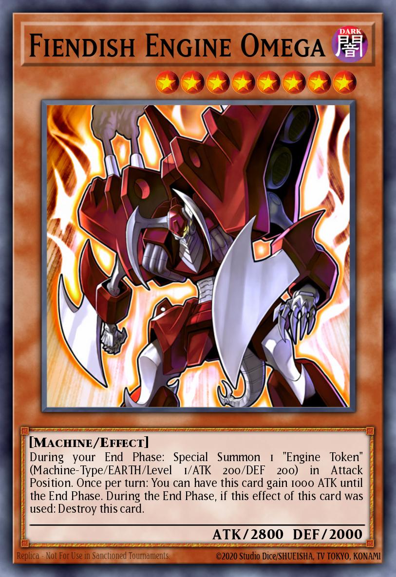 Fiendish Engine Omega Yu-Gi-Oh card