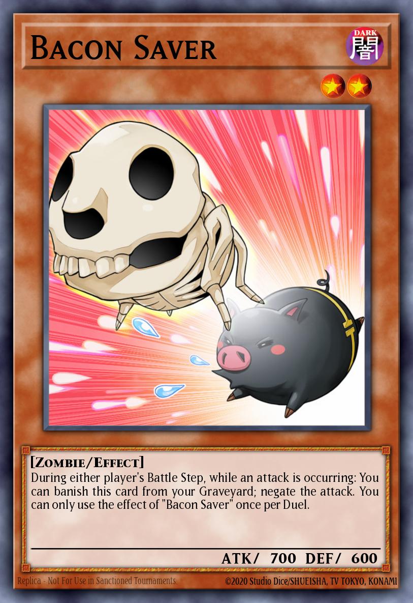 Bacon Saver Yu-Gi-Oh card
