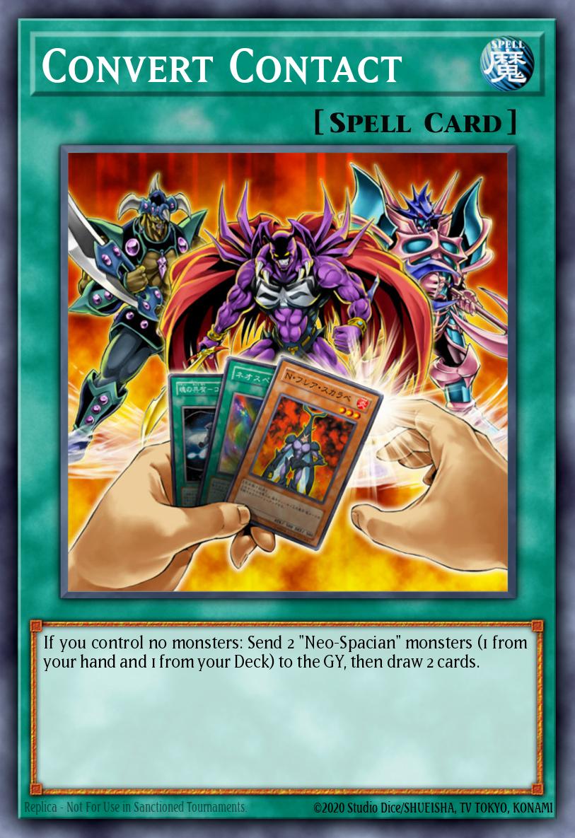 Convert Contact Yu-Gi-Oh card