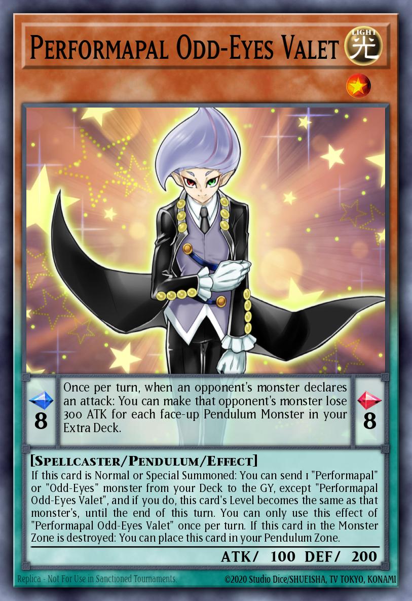 Performapal Odd-Eyes Valet Yu-Gi-Oh card