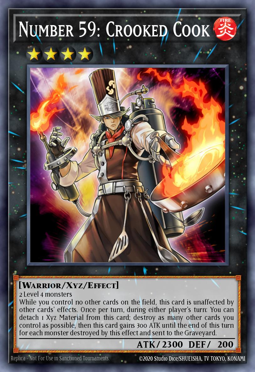 Number 59: Crooked Cook Yu-Gi-Oh card
