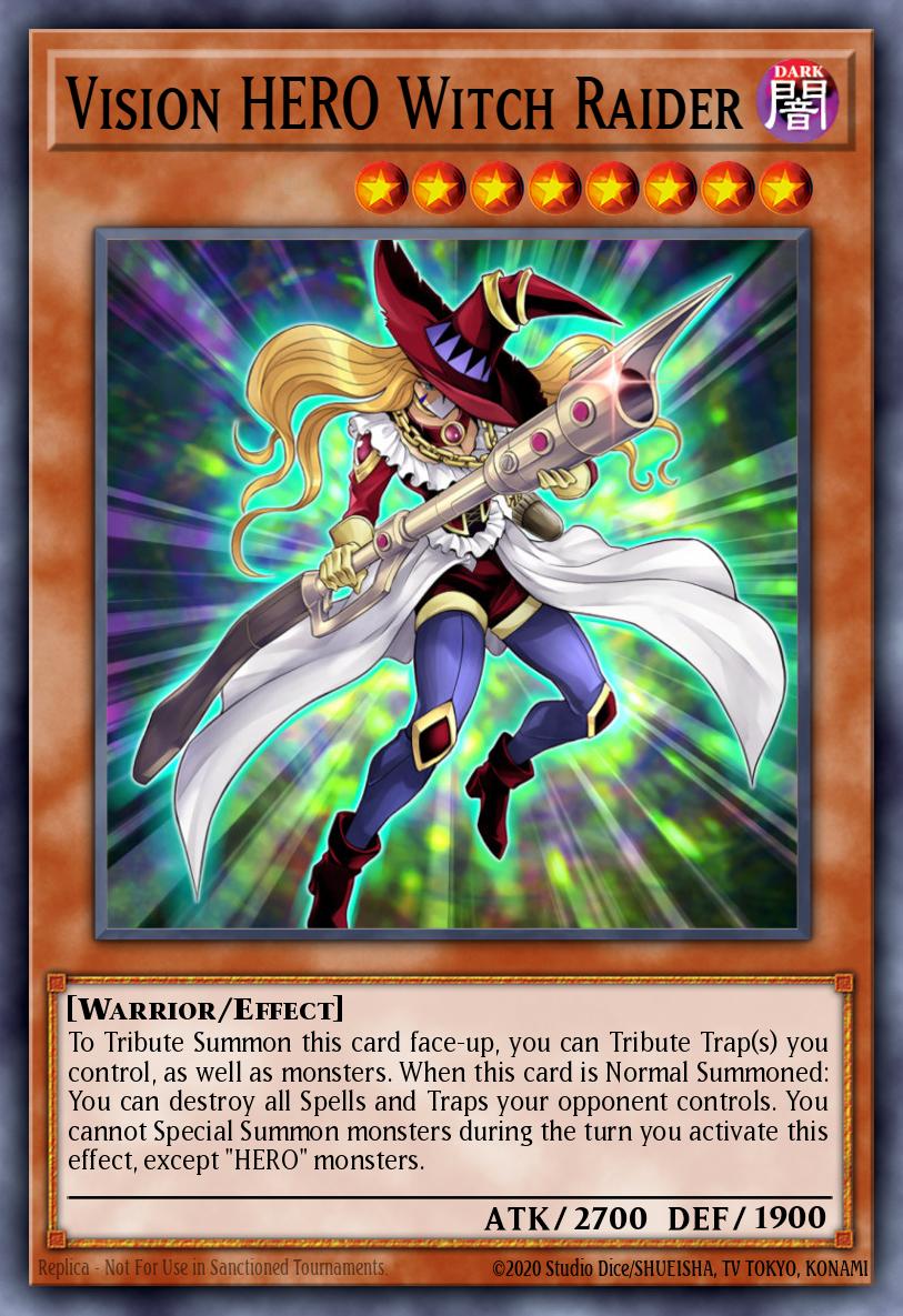 Vision HERO Witch Raider Yu-Gi-Oh card