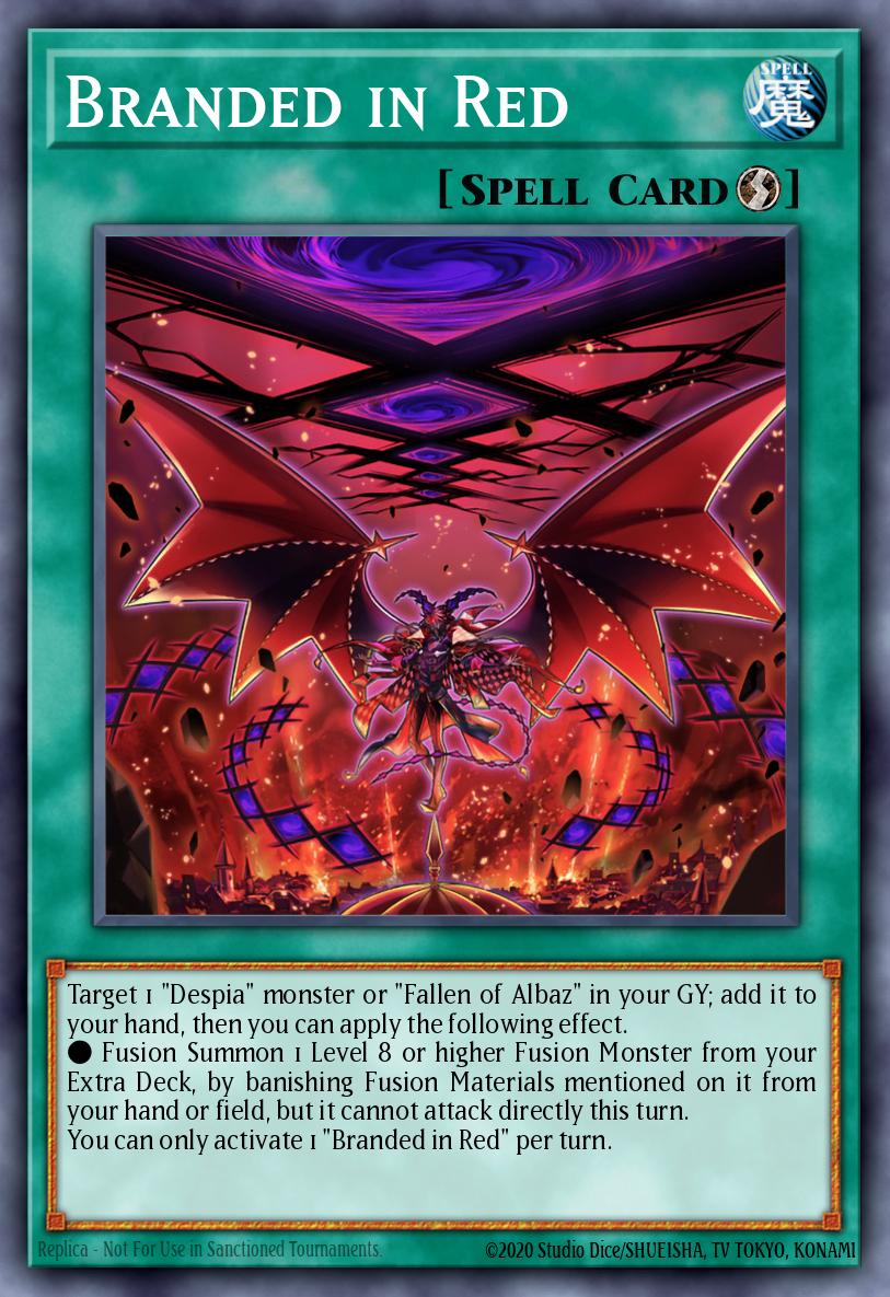 Branded in Red Yu-Gi-Oh card