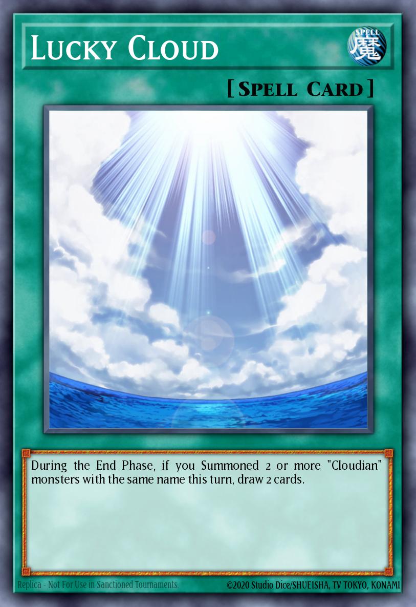 Lucky Cloud Yu-Gi-Oh card