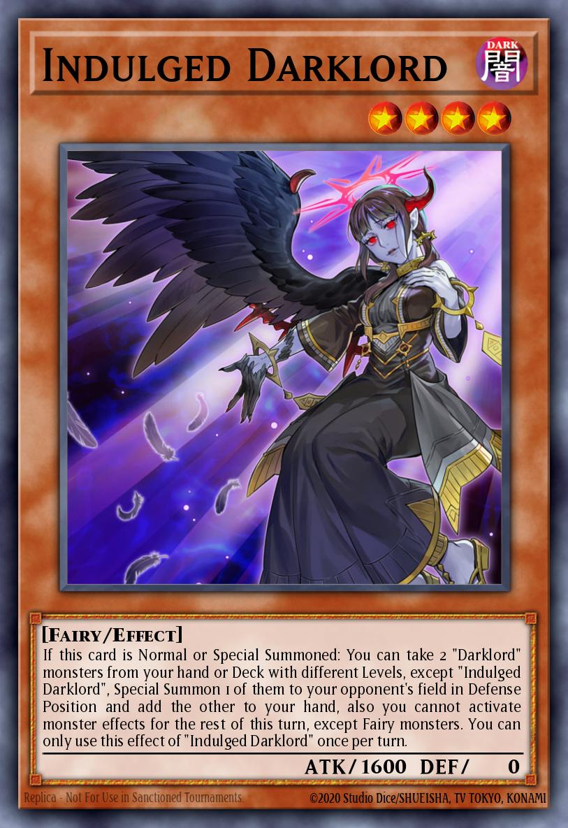 Indulged Darklord Yu-Gi-Oh card