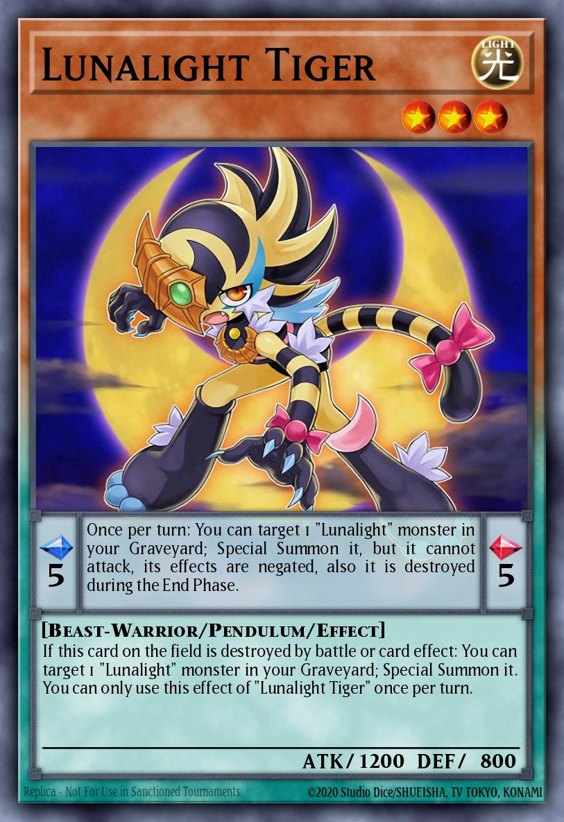 Lunalight Tiger Yu-Gi-Oh card