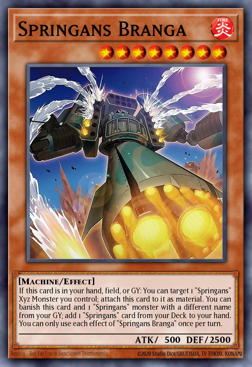 Springans Branga Yu-Gi-Oh card