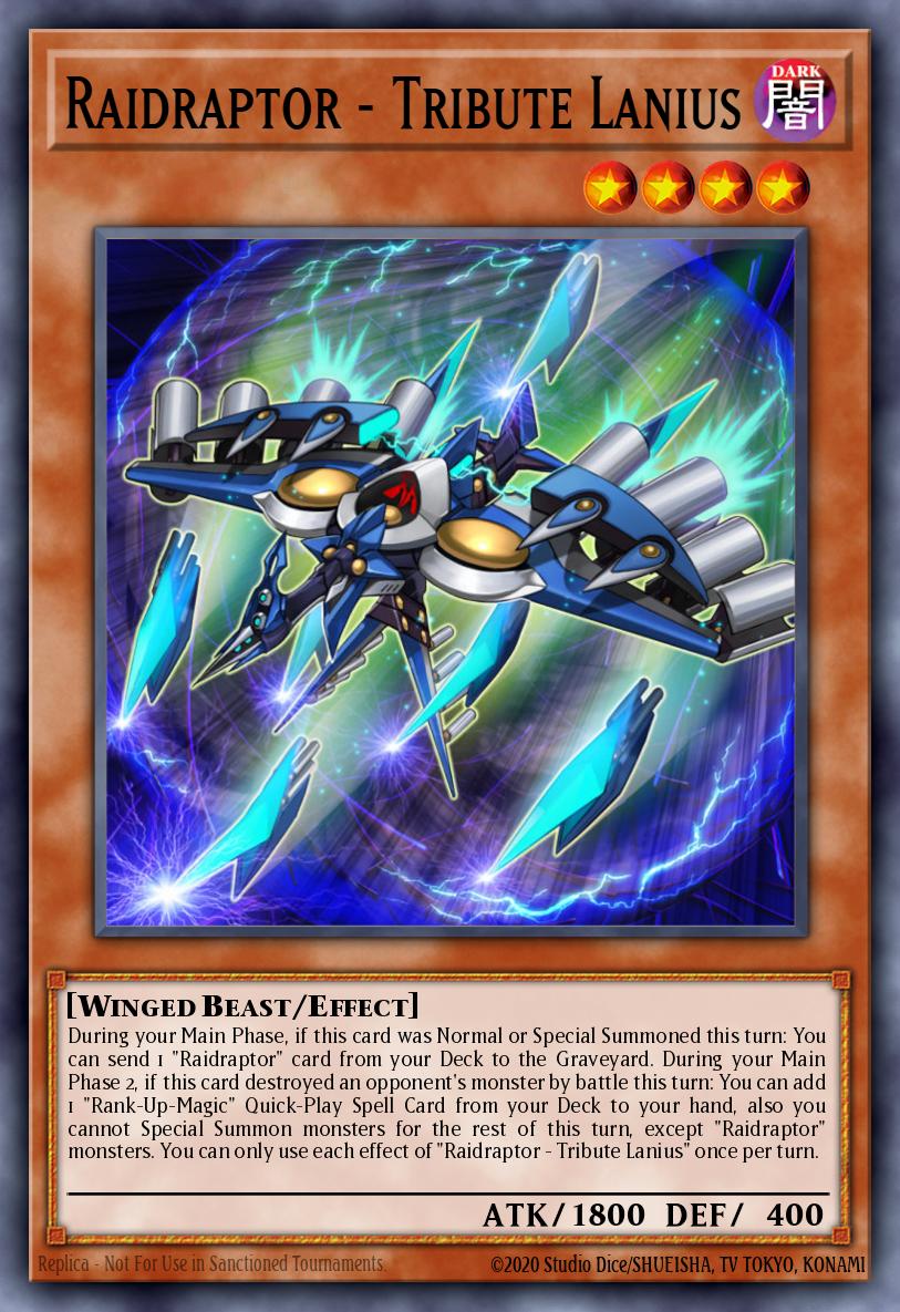Raidraptor - Tribute Lanius Yu-Gi-Oh card