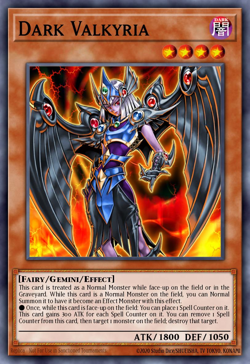 Dark Valkyria Yu-Gi-Oh card