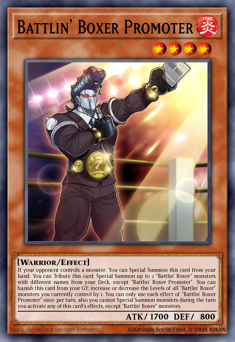 Battlin' Boxer Promoter Yu-Gi-Oh card