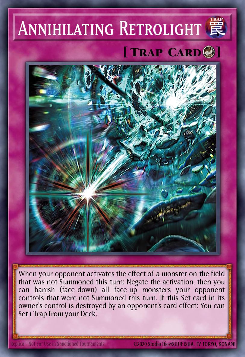 Annihilating Retrolight Yu-Gi-Oh card