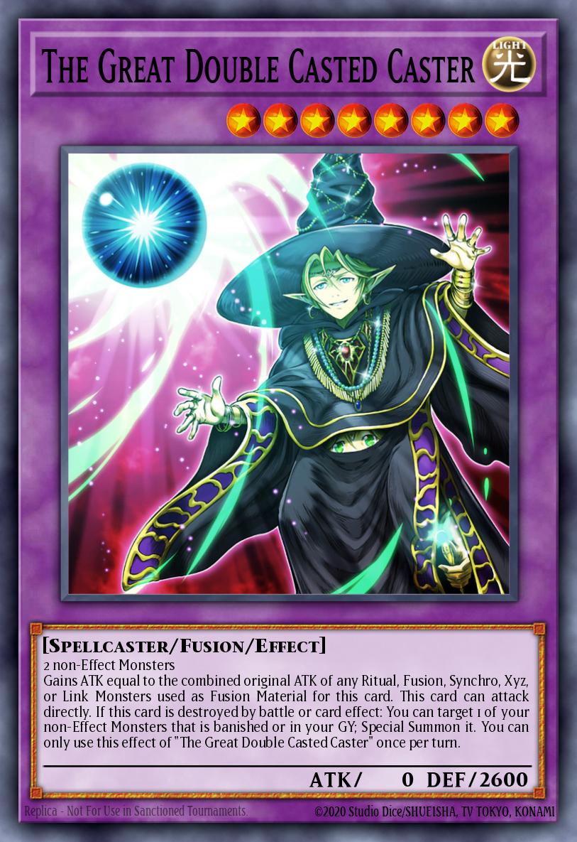 The Great Double Casted Caster Yu-Gi-Oh card