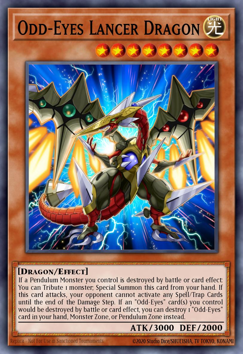 Odd-Eyes Lancer Dragon Yu-Gi-Oh card