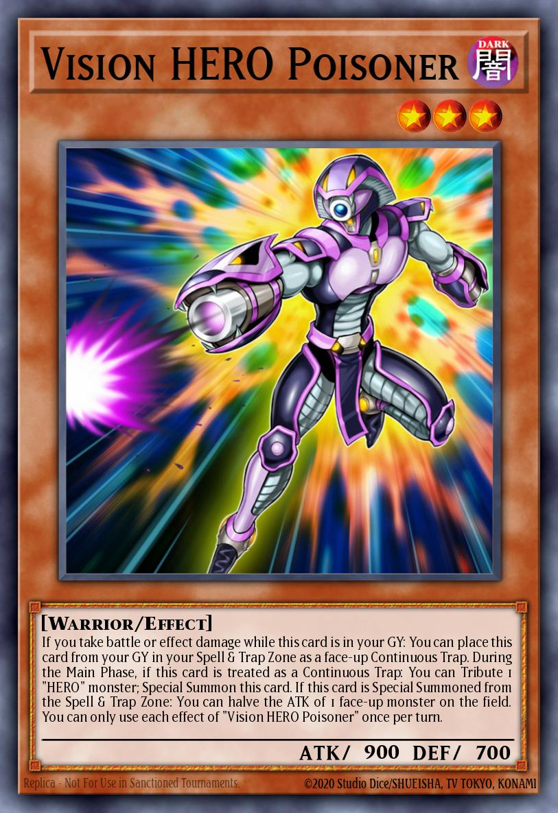 Vision HERO Poisoner Yu-Gi-Oh card