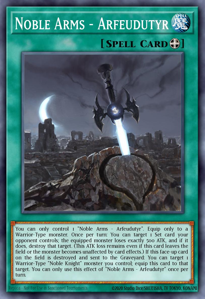Noble Arms - Arfeudutyr Yu-Gi-Oh card