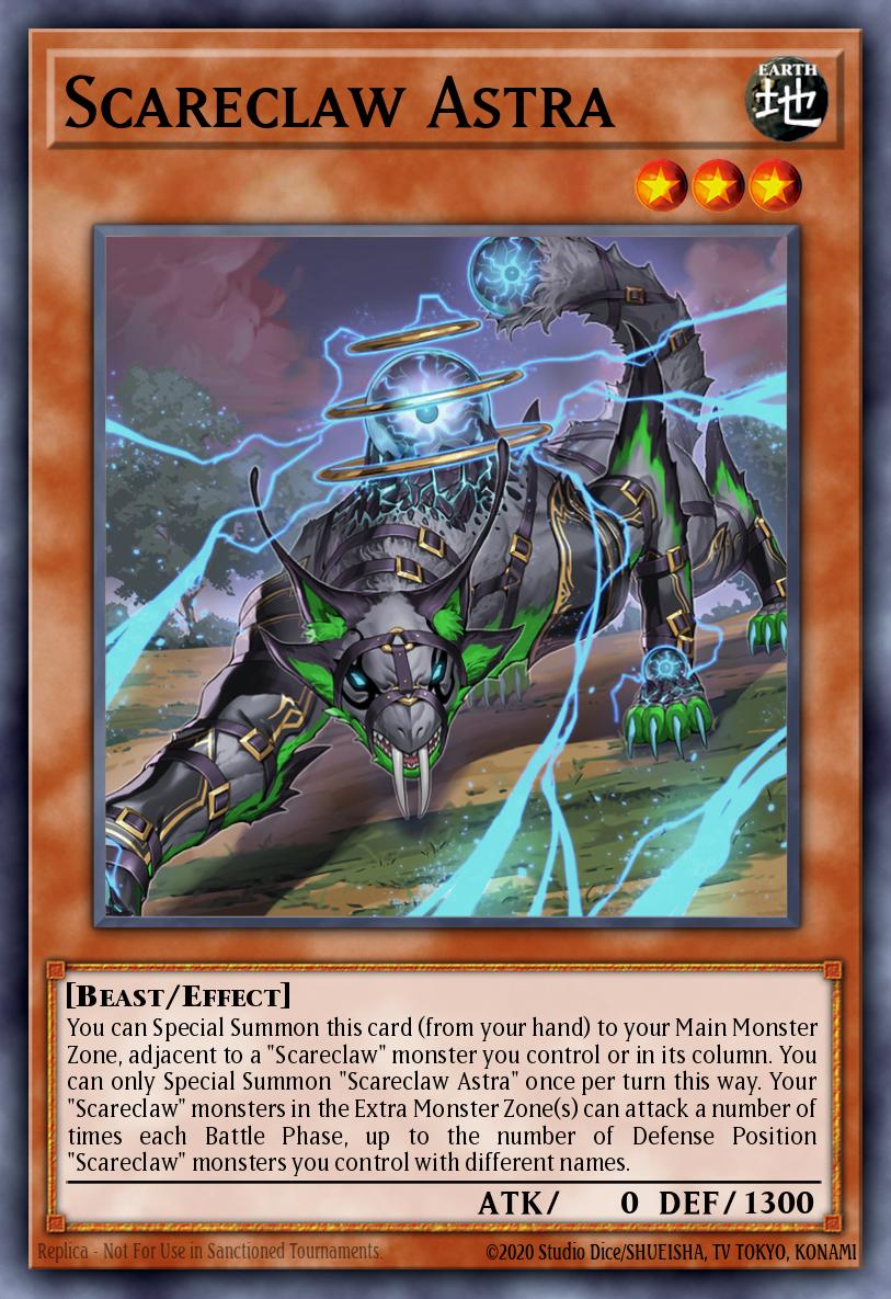 Scareclaw Astra Yu-Gi-Oh card