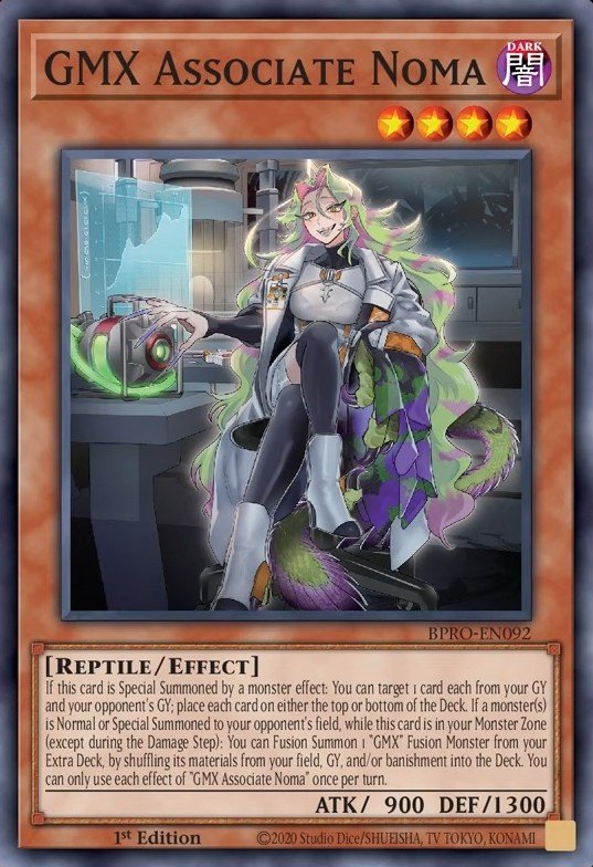 GMX Associate Noma Yu-Gi-Oh card