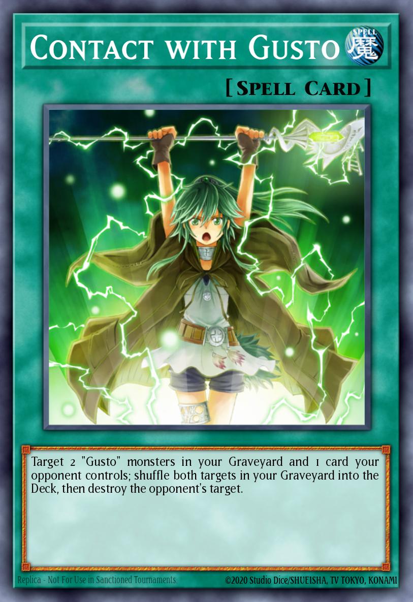 Contact with Gusto Yu-Gi-Oh card