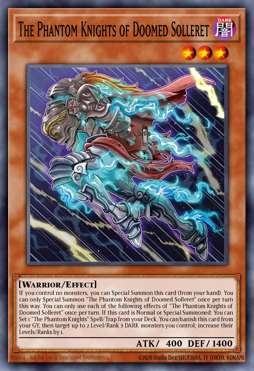 The Phantom Knights of Doomed Solleret Yu-Gi-Oh card