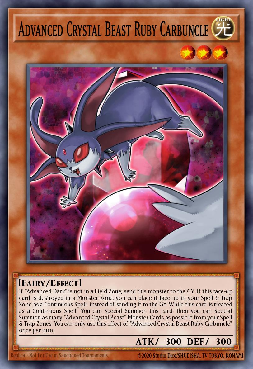Advanced Crystal Beast Ruby Carbuncle Yu-Gi-Oh card